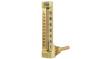 Thermometer met machineglas