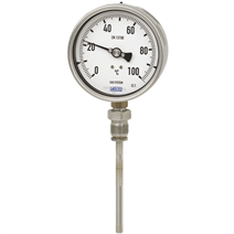 Met gas gevulde thermometer, aansluiting onderaan, model R73