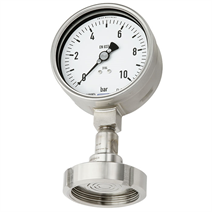 Manometer conform EN 837-1 met scheidingsmembraan