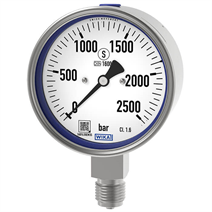 Buisveermanometer, roestvrij staal