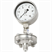 Manometer conform EN 837-1 met intern scheidingsmembraan